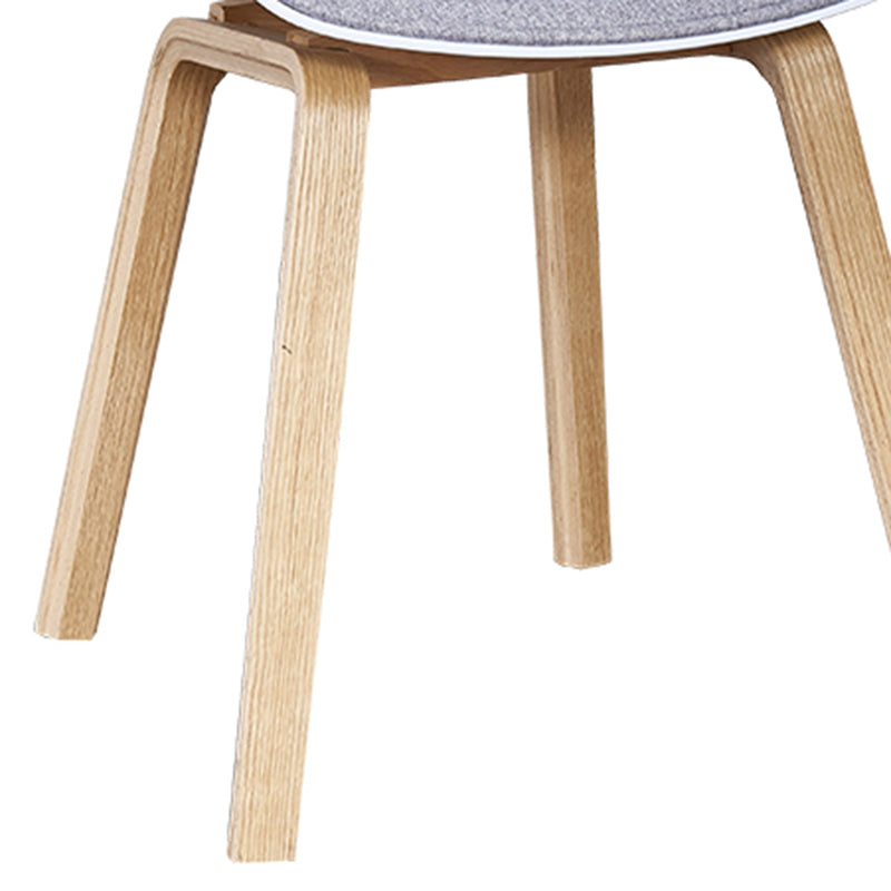 Chaises de salle à manger de style moderne, chaise latérale sans accoudoirs avec pieds en bois