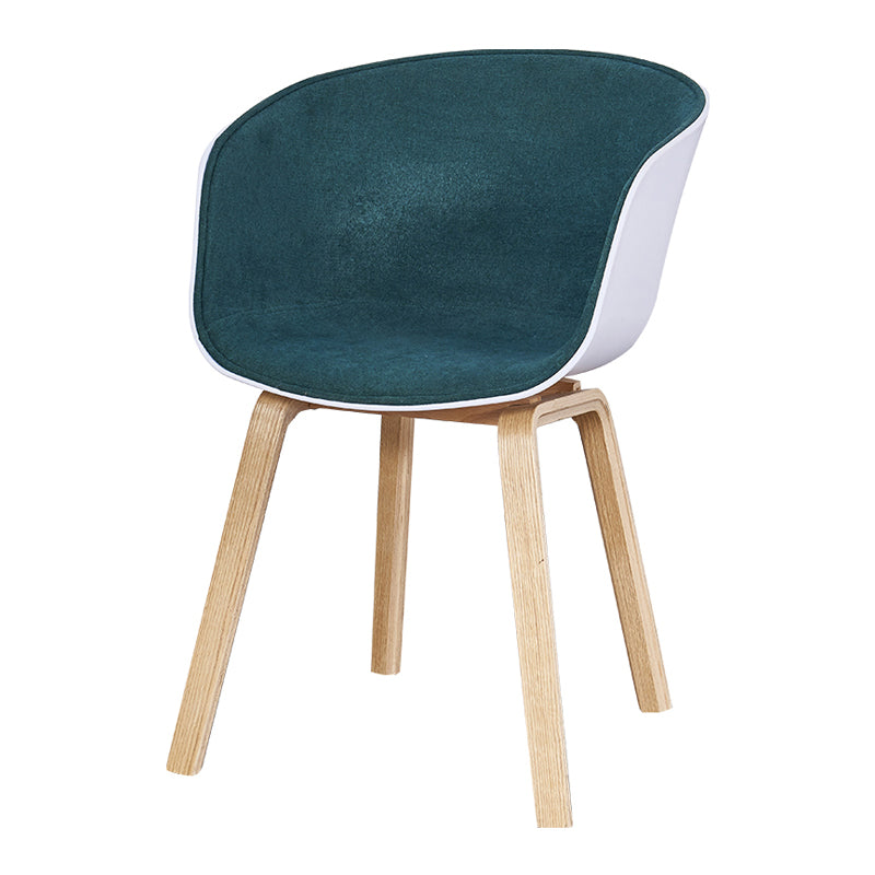 Chaises de salle à manger de style moderne, chaise latérale sans accoudoirs avec pieds en bois