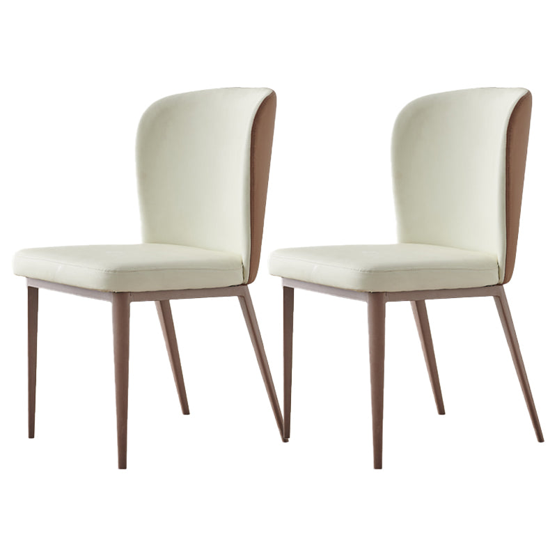 Sillas de comedor contemporáneas que cenan las sillas laterales sin brazos con las piernas del metal