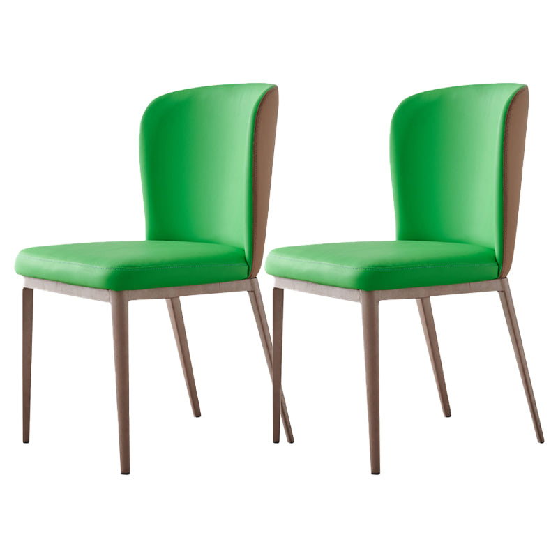 Sillas de comedor contemporáneas que cenan las sillas laterales sin brazos con las piernas del metal