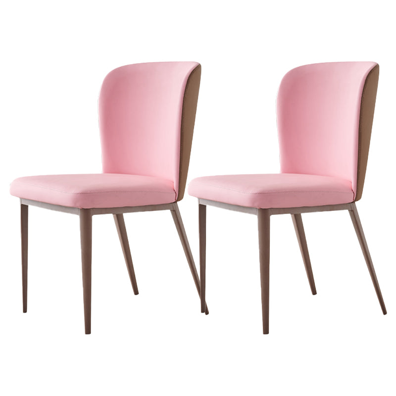 Sillas de comedor contemporáneas que cenan las sillas laterales sin brazos con las piernas del metal