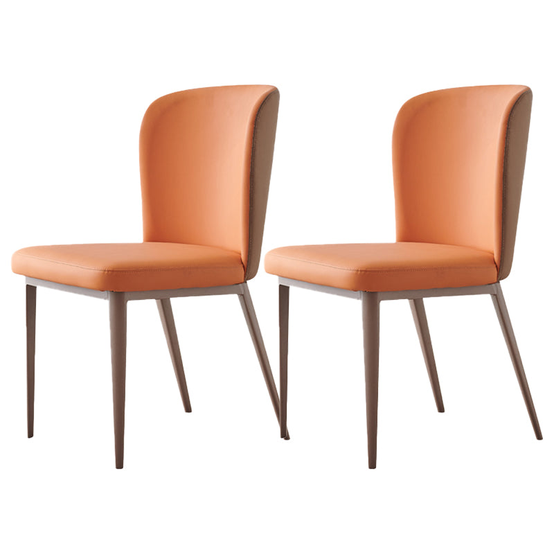 Sillas de comedor contemporáneas que cenan las sillas laterales sin brazos con las piernas del metal