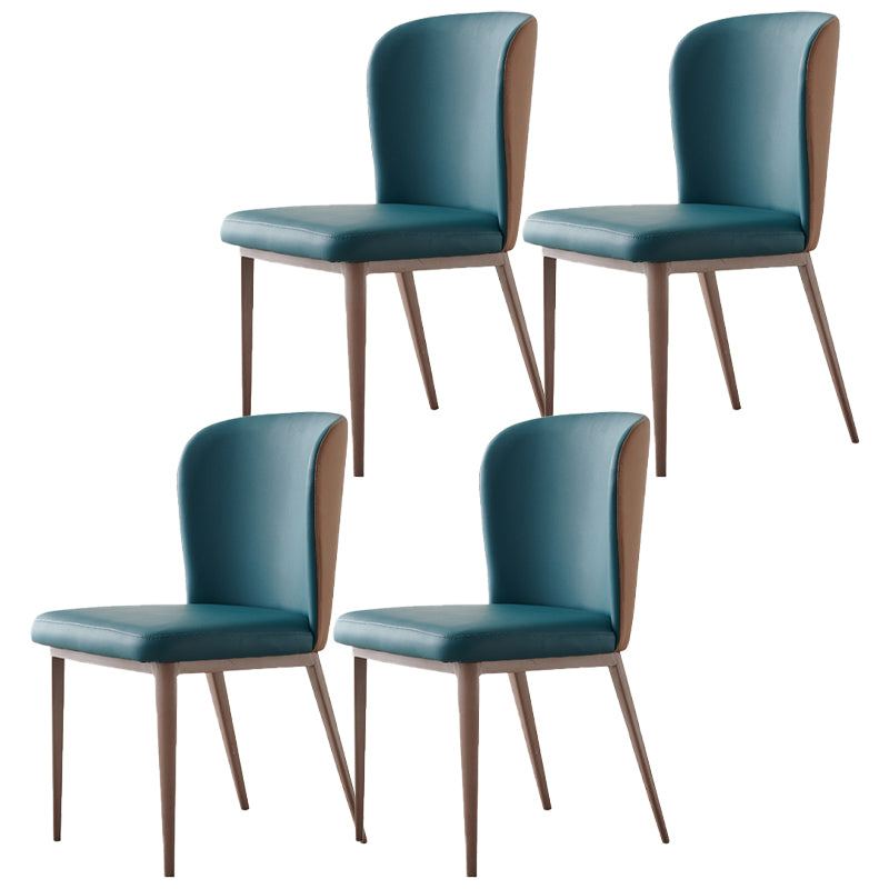 Sillas de comedor contemporáneas que cenan las sillas laterales sin brazos con las piernas del metal