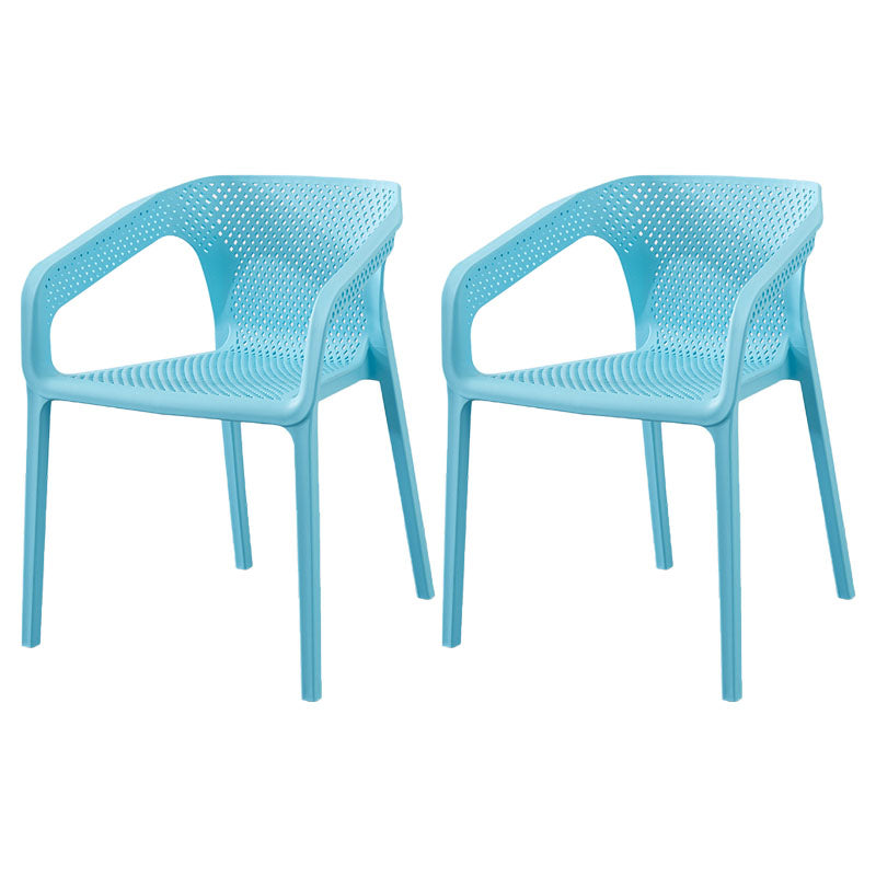 Silla de comedor de cocina escandinava de plástico, sillón con respaldo sólido