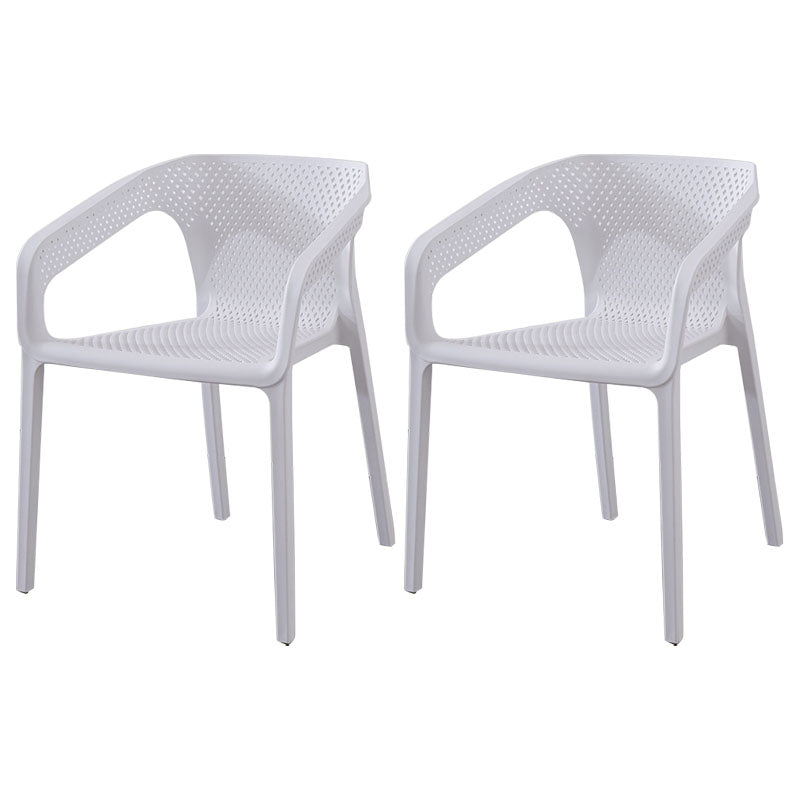 Silla de comedor de cocina escandinava de plástico, sillón con respaldo sólido