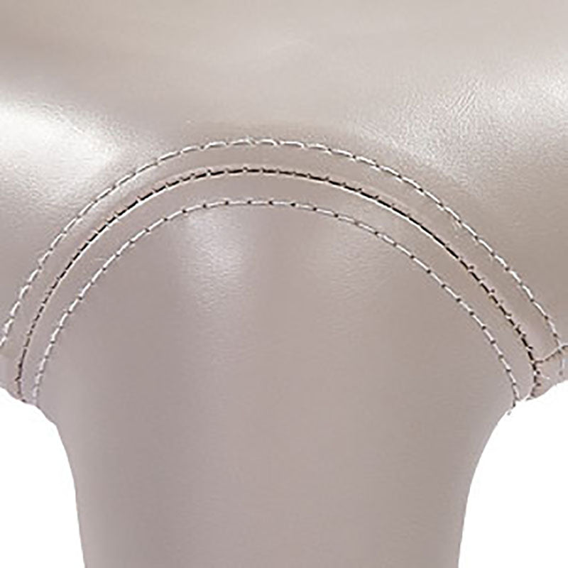 Silla de comedor de cuero sintético contemporáneo, sillas de comedor de metal para uso en restaurantes