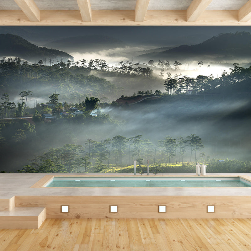Environmental Wall Mural Wallpaper Mountains Living Room Wall Mural
