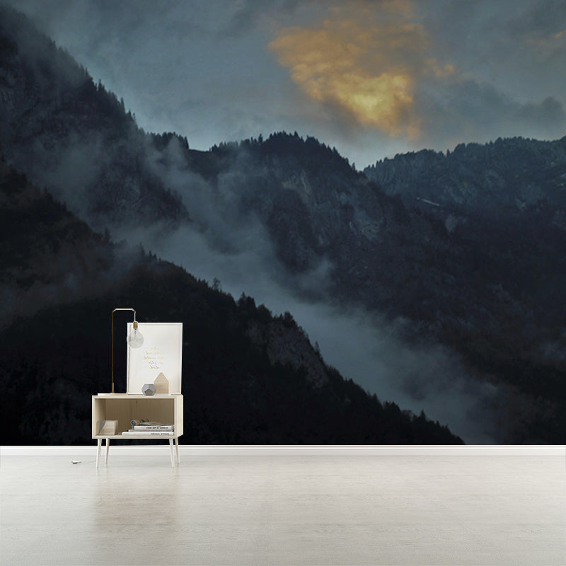 Modern Style Mural Wallpaper Mountains Photography Indoor Wall Mural