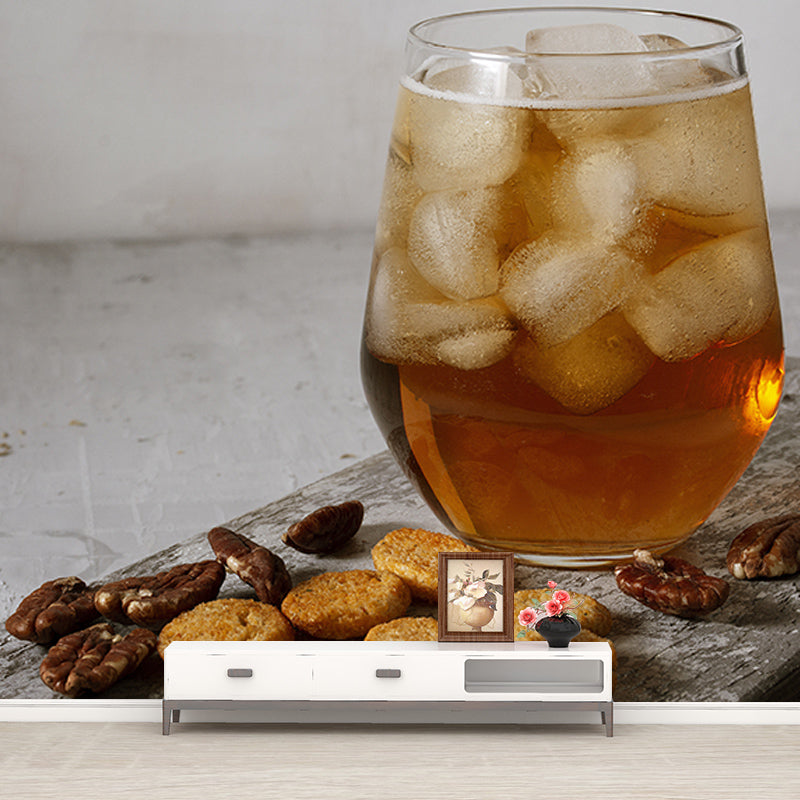 Beautiful Photography Mural Wallpaper Alcoholic Drink Indoor Wall Mural