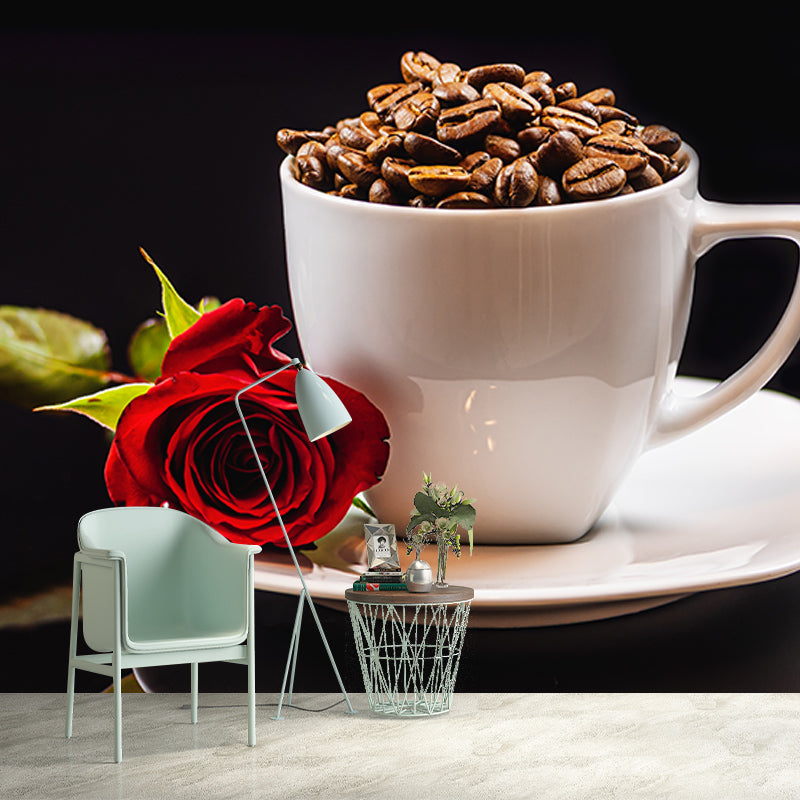 Photography Stain Resistant Mural Wallpaper Coffee Sleeping Room Wall Mural