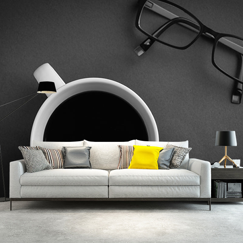 Coffee Resistant Mural Wallpaper Environment Friendly Sleeping Room Wall Mural