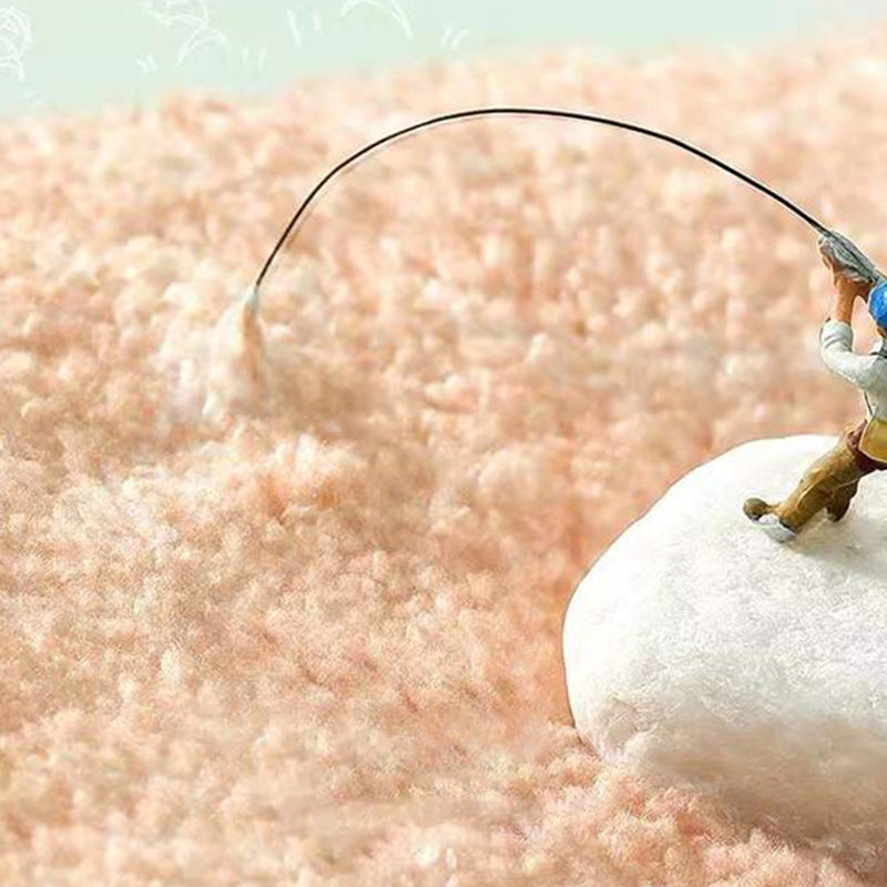 Grün moderner Teppich Polyester Circle Teppich Waschbar Teppich für Wohnzimmer