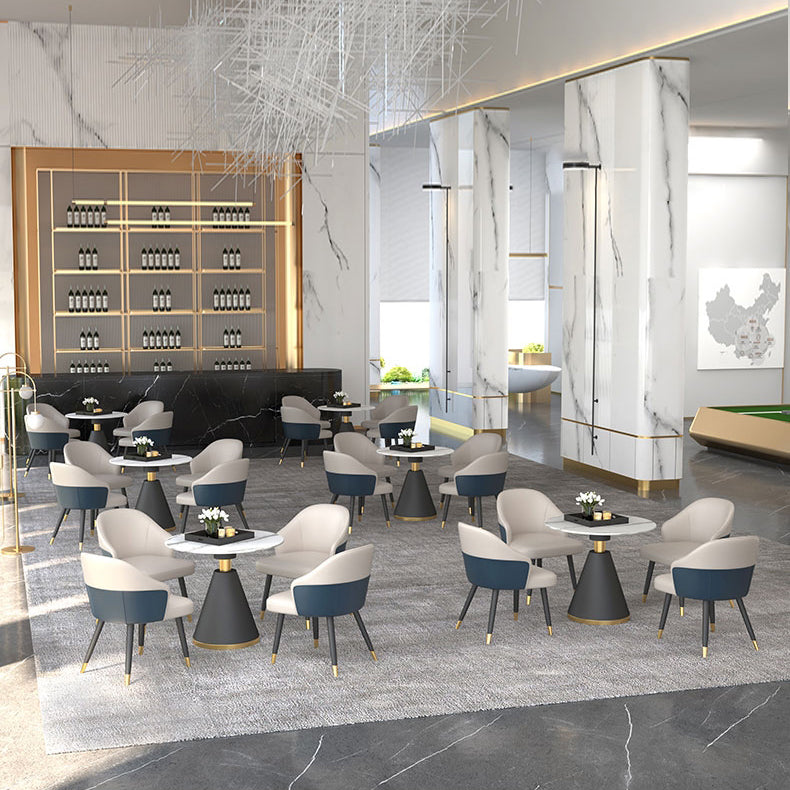 Contemporary Design 1/4/5 Pieces Dining Set Round Dining Room Table Set