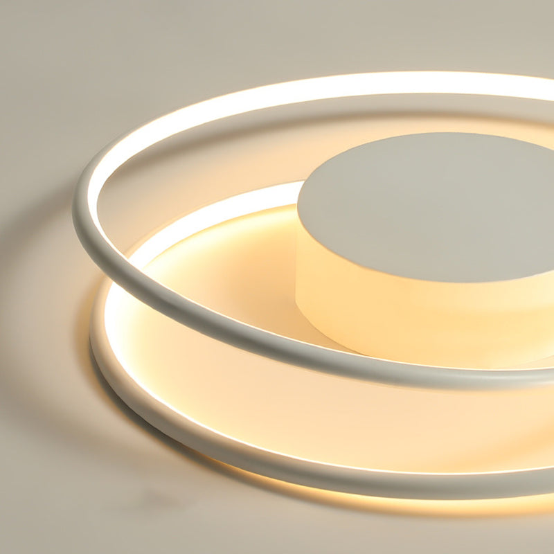 Lámpara de techo LED de aluminio de estilo nórdico, lámpara de techo de geometría Simple moderna para salón