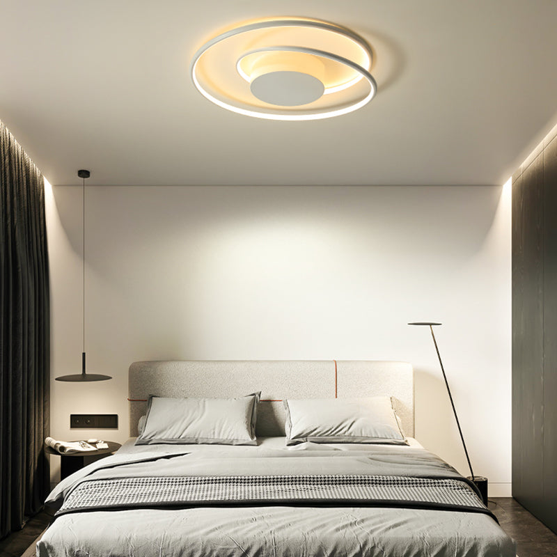 Lámpara de techo LED de aluminio de estilo nórdico, lámpara de techo de geometría Simple moderna para salón