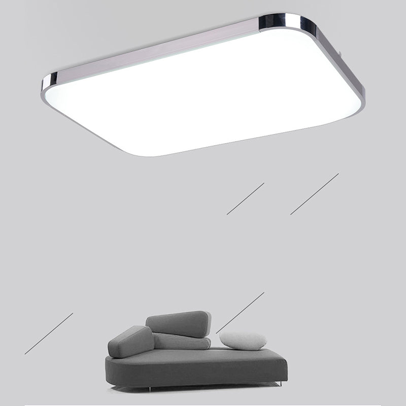 Minimalist LED Flush Mount Ceiling Light Modern Geometry Ceiling Lamp with Acrylic Shade