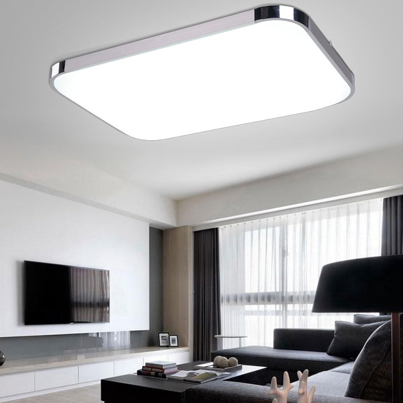 Minimalist LED Flush Mount Ceiling Light Modern Geometry Ceiling Lamp with Acrylic Shade