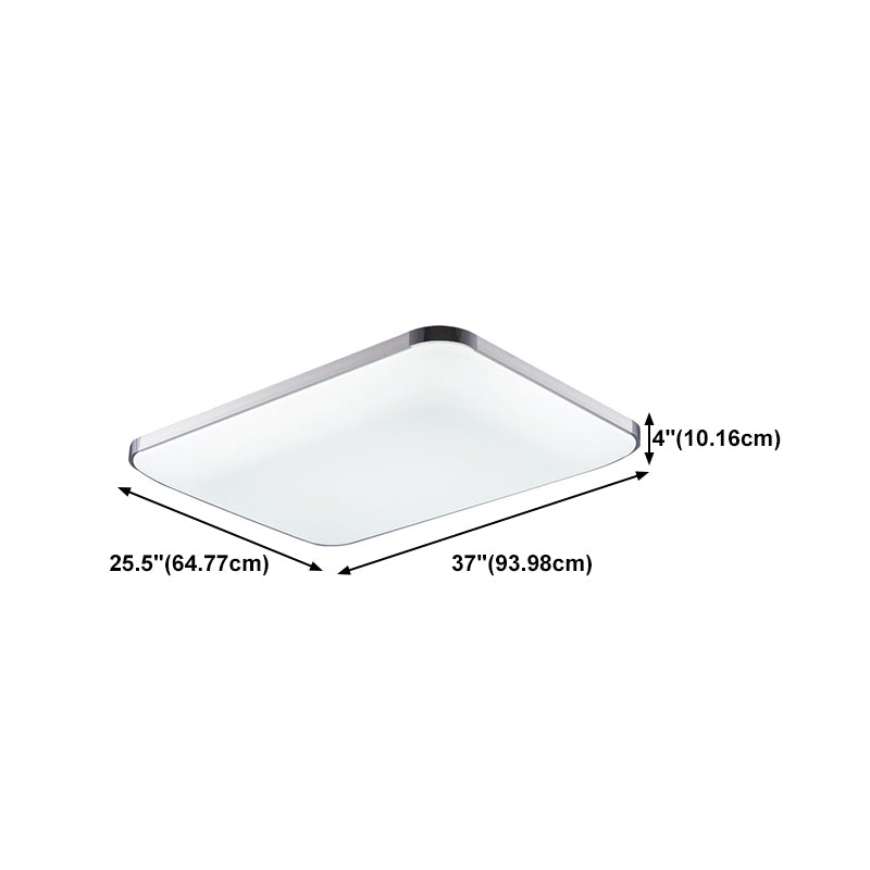 Minimalist LED Flush Mount Ceiling Light Modern Geometry Ceiling Lamp with Acrylic Shade