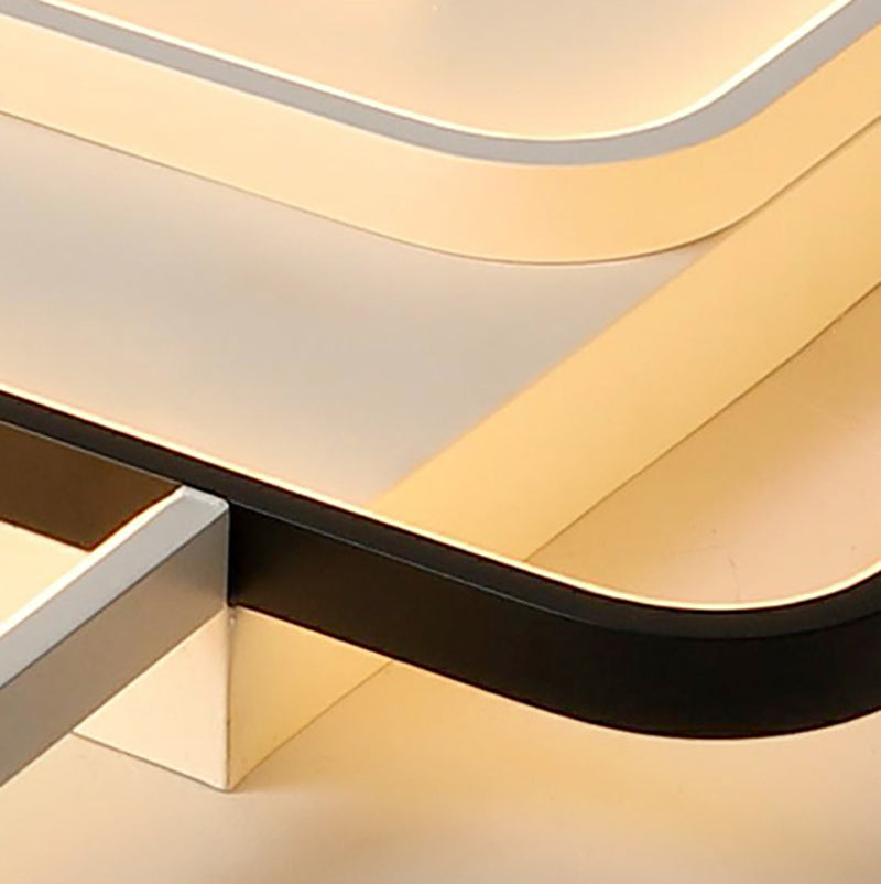 Modern Style Flush Mount Ceiling Light Minimalist LED Geometry Ceiling Lamp