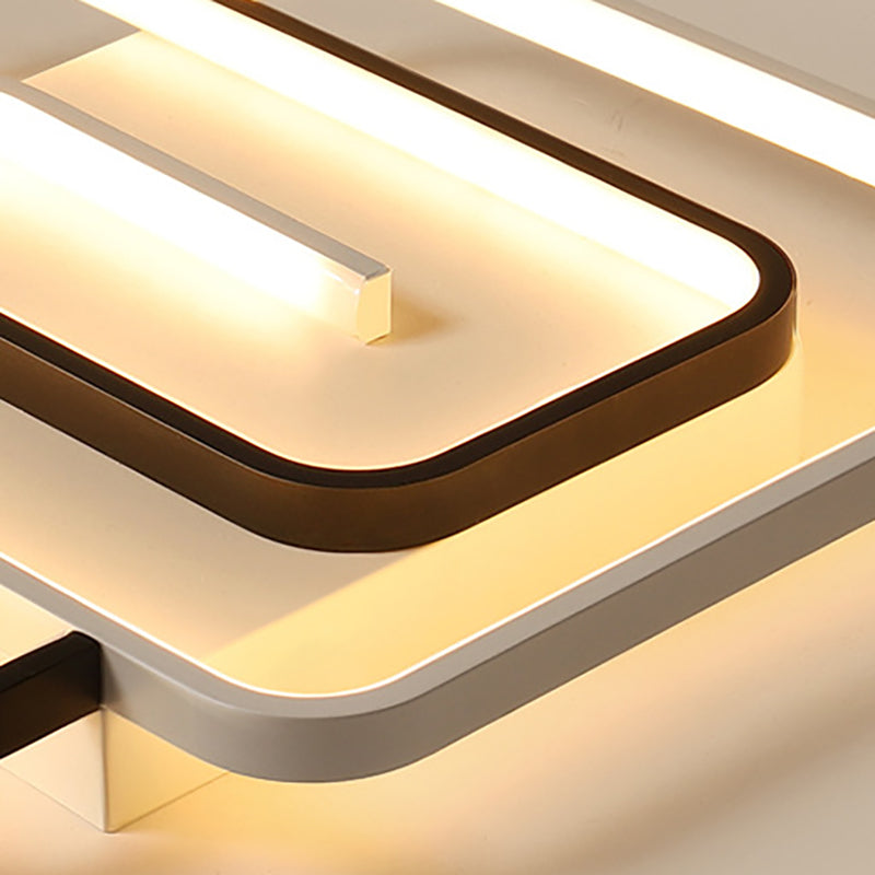 Modern Style Flush Mount Ceiling Light Minimalist LED Geometry Ceiling Lamp