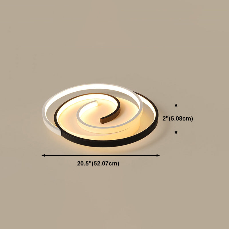 Modern Style Flush Mount Ceiling Light Minimalist LED Geometry Ceiling Lamp
