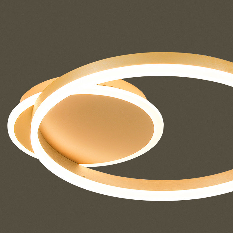 Round Simplicity Lighting Fixture LED Flush Mounted Ceiling Lights with Acrylic Shade