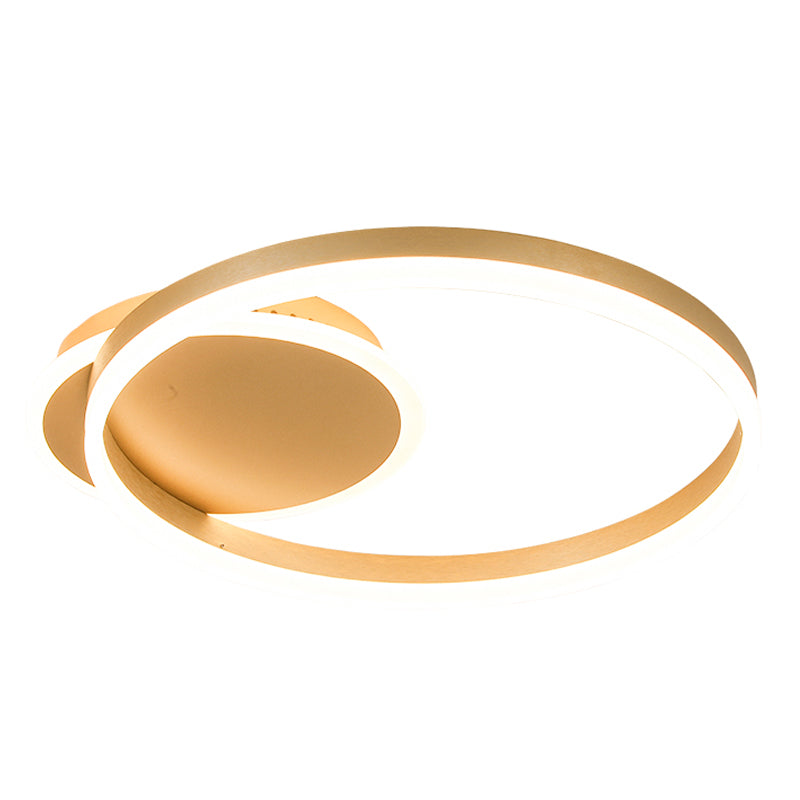 Round Simplicity Lighting Fixture LED Flush Mounted Ceiling Lights with Acrylic Shade