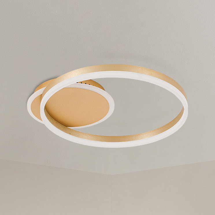 Round Simplicity Lighting Fixture LED Flush Mounted Ceiling Lights with Acrylic Shade