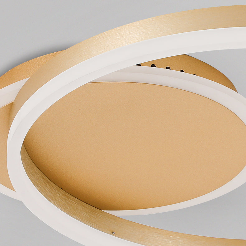 Round Simplicity Lighting Fixture LED Flush Mounted Ceiling Lights with Acrylic Shade