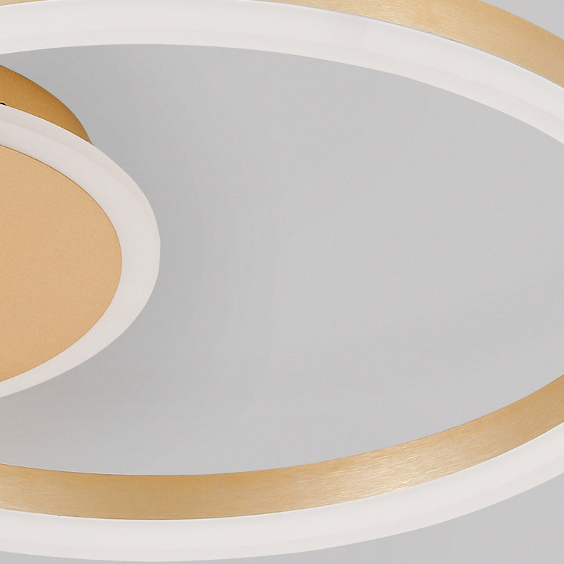 Round Simplicity Lighting Fixture LED Flush Mounted Ceiling Lights with Acrylic Shade