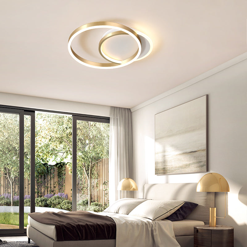 LED Flush Mounted Ceiling Lights Simplicity Ceiling Lighting Fixture for Living Room