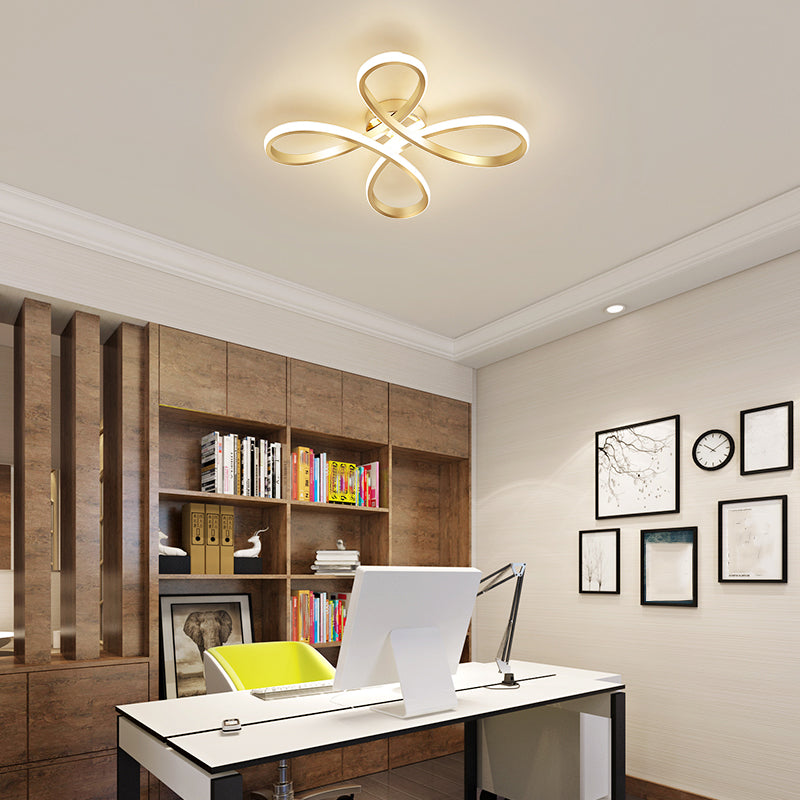LED Flush Mounted Ceiling Lights Simplicity Ceiling Lighting Fixture for Bedroom