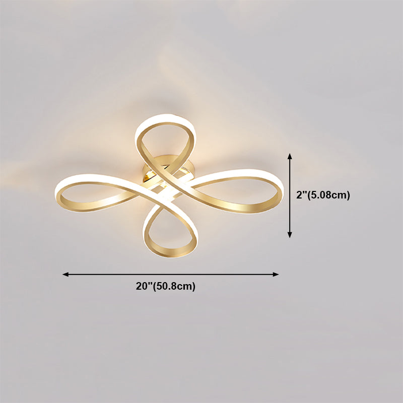 LED Flush Mounted Ceiling Lights Simplicity Ceiling Lighting Fixture for Bedroom
