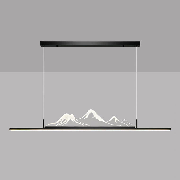 Modern Aluminum Island Light Landscape LED Island Pendant for Dining Room