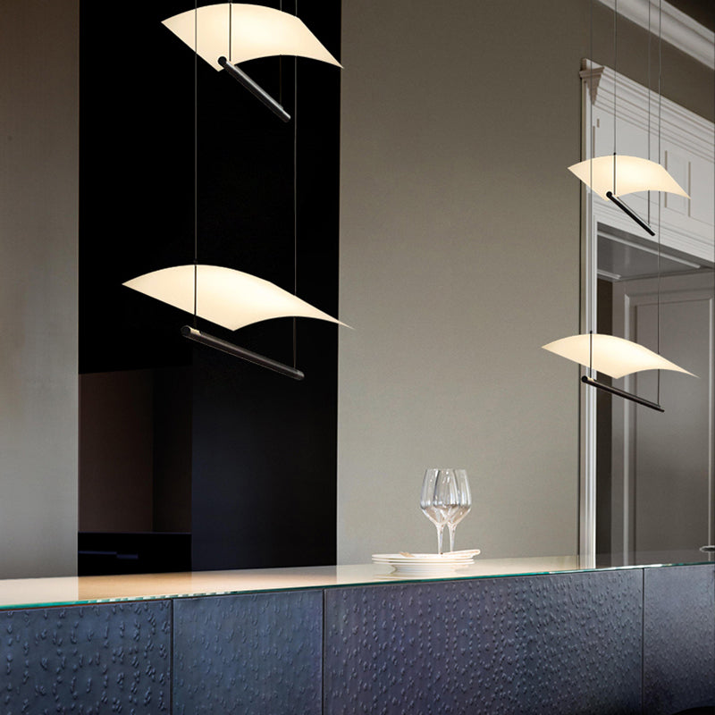 Nordic Metal Island Light Black 1 LED LED PRIGHTA para comedor