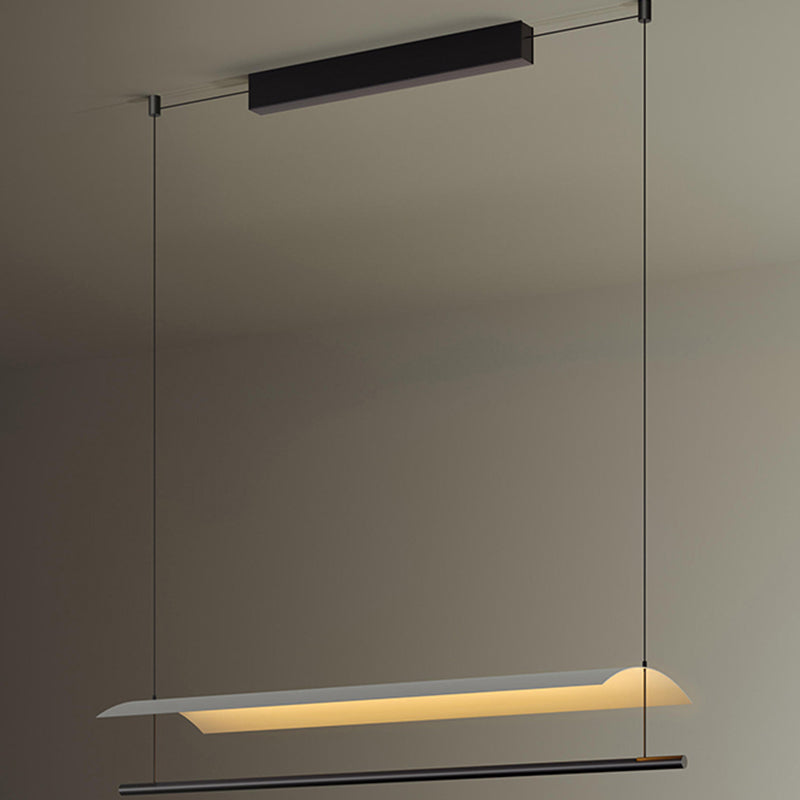 Nordic Metal Island Light Black 1 LED LED PRIGHTA para comedor