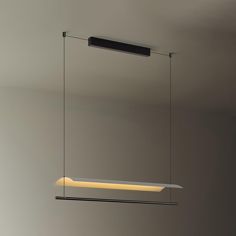 Nordic Metal Island Light Black 1 LED LED PRIGHTA para comedor