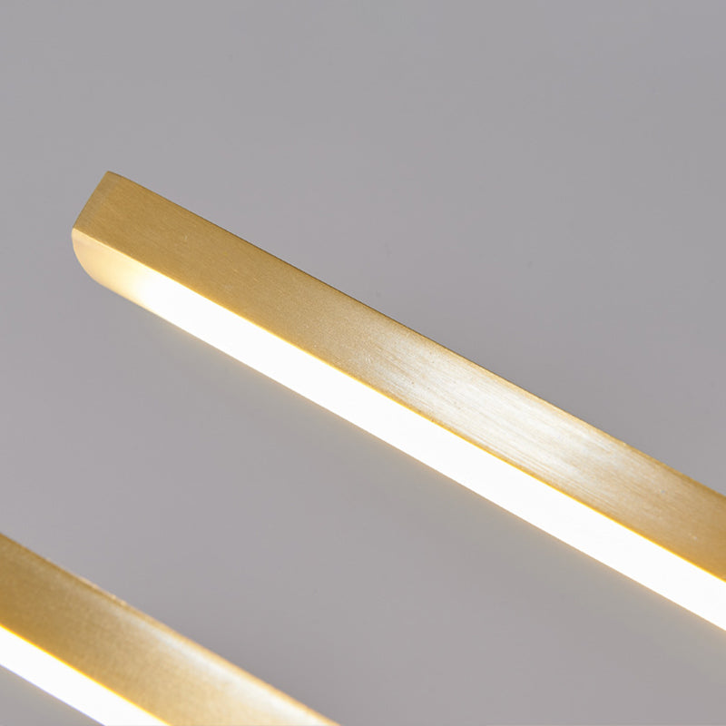 Colgante Nordic Brass Brass Island Light Gold Led Island LED para comedor