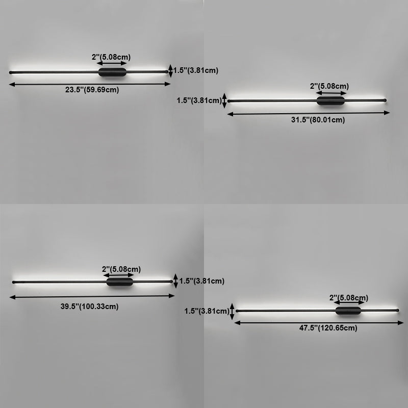 Metall Linearer Schatten Wandleuchten moderner Stil 1- Lichtwandmontiertes Licht