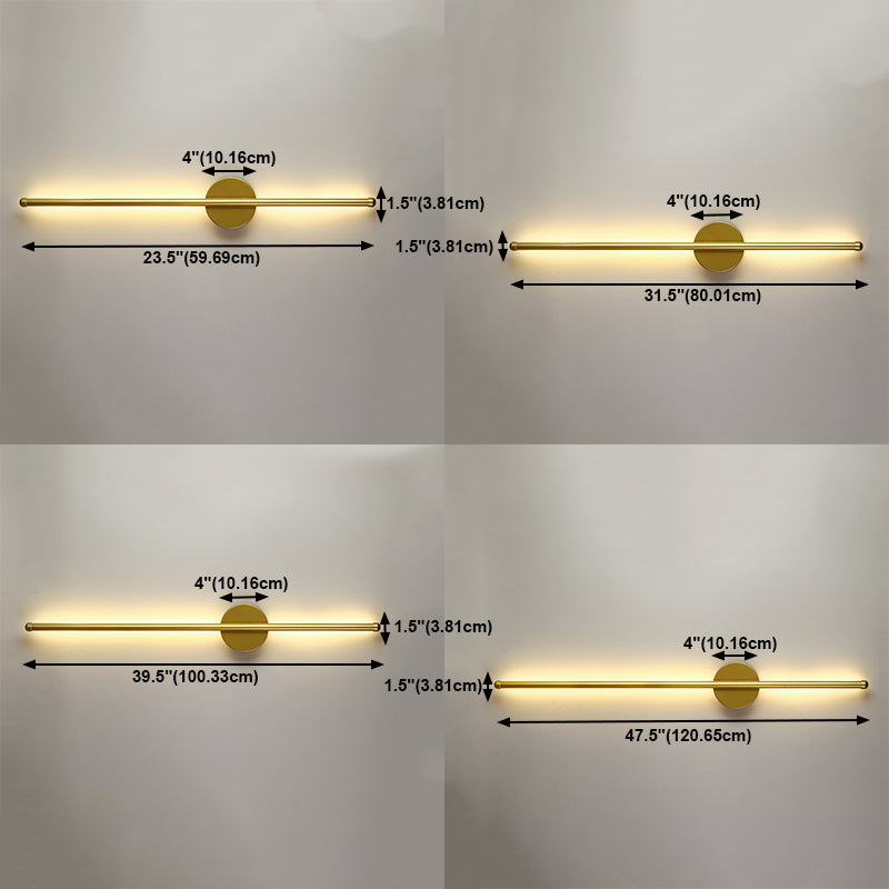 Metall Linearer Schatten Wandleuchten moderner Stil 1- Lichtwandmontiertes Licht
