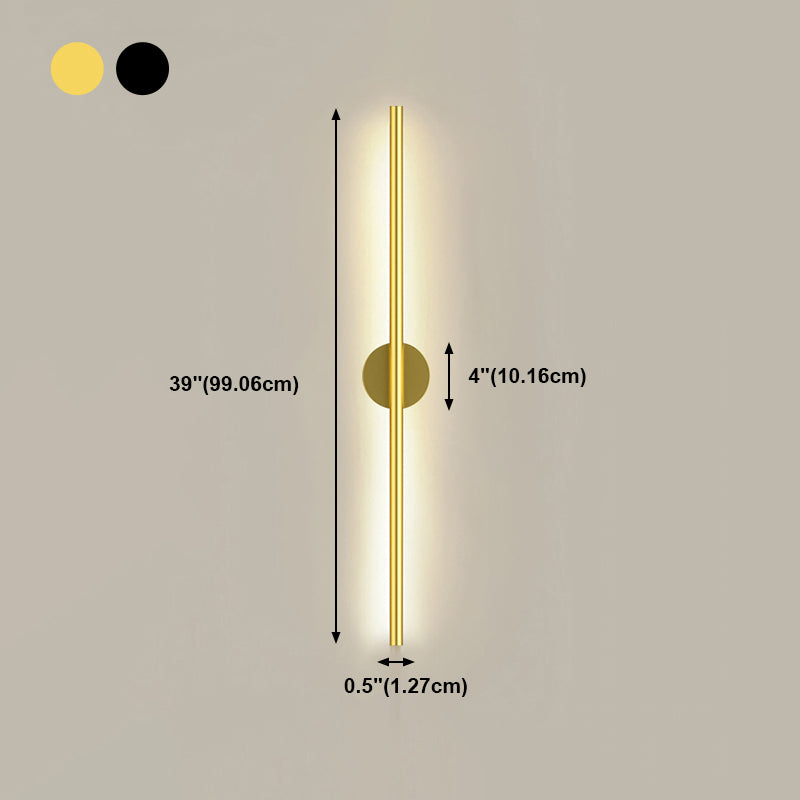 Linearer Schatten Metall Wandleuchten moderner Stil 2 Leuchten Wandmontage Licht montiert