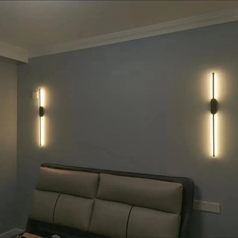 1 Light Linear Wall Sconces Modern Style Metal Wall Mounted Lamps