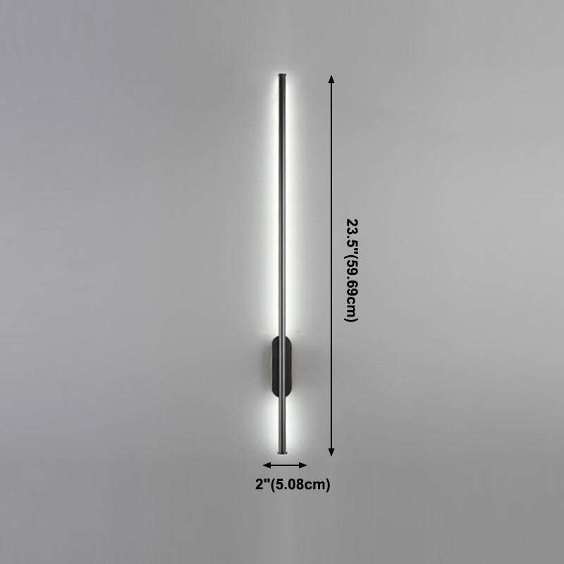 1 Light Linear Wall Sconces Modern Style Metal Wall Mounted Lamps