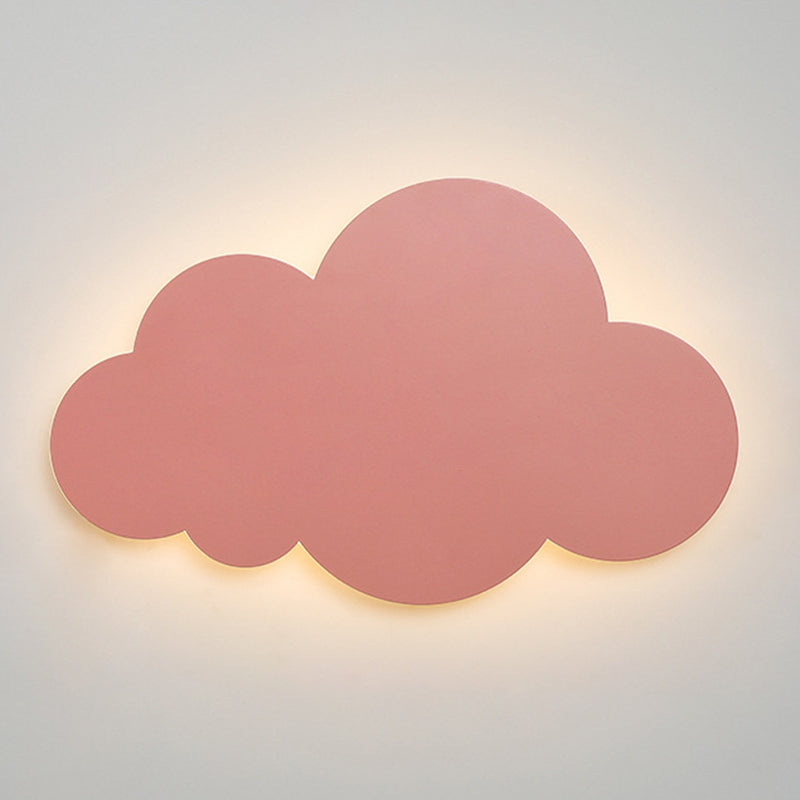 1 appliques murales en forme de nuage clair des lampes murales en métal de style moderne