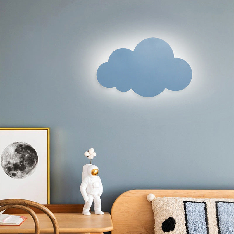1 appliques murales en forme de nuage clair des lampes murales en métal de style moderne