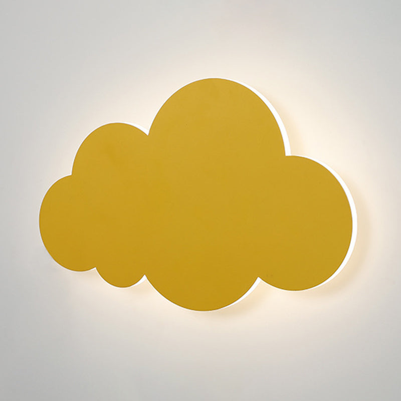 1 appliques murales en forme de nuage clair des lampes murales en métal de style moderne