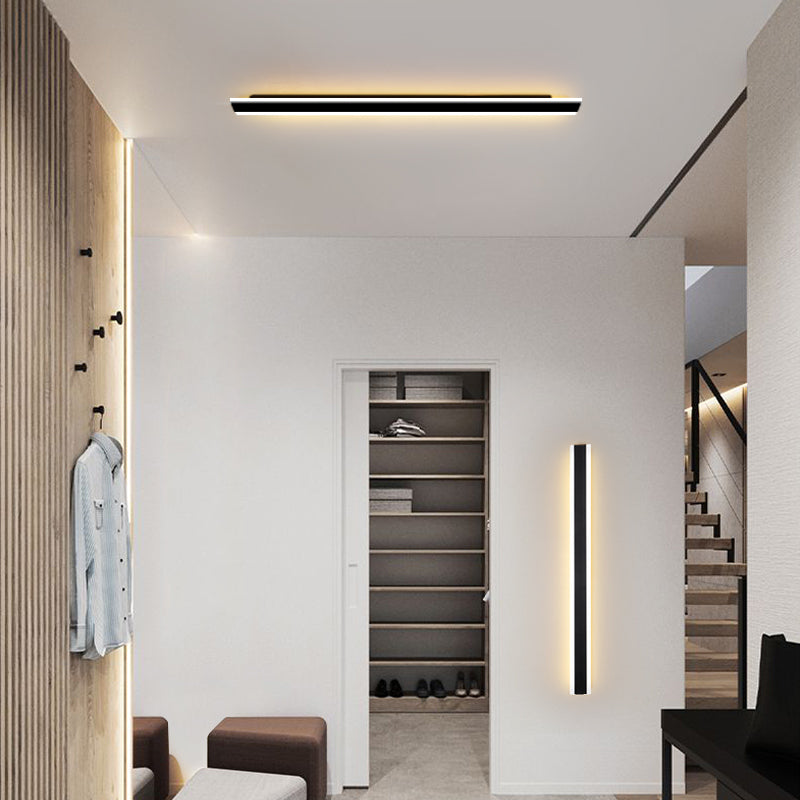 Linearer Schatten Metall Wandleuchter moderner Stil mit einer Lichtwandhalterung Leuchte