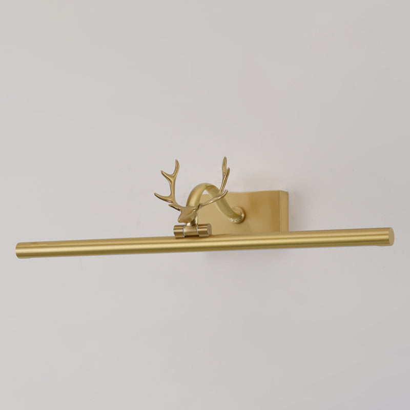 1 Light Linear Wall Sconce Postmodern Style Metal Wall Lighting for Shower Room