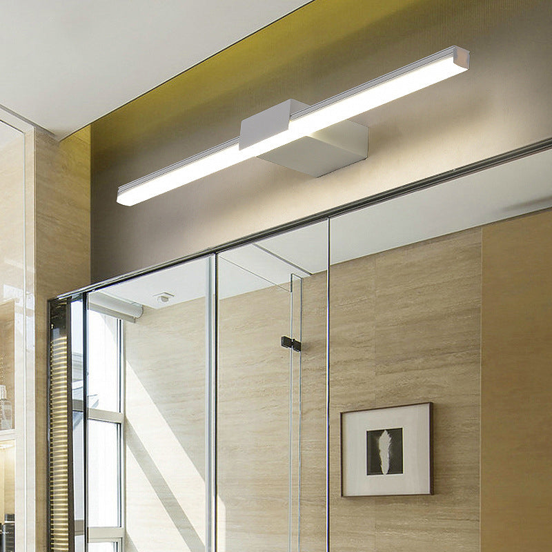 1 illuminazione a parete in metallo in stile moderno a parete di strisce di luce per bagno con doccia