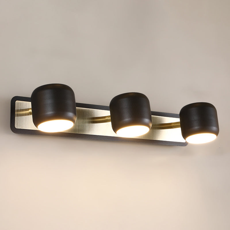 1 Light Cylindrical Wall Sconce Modern Style Metal Wall Lighting for Bathroom